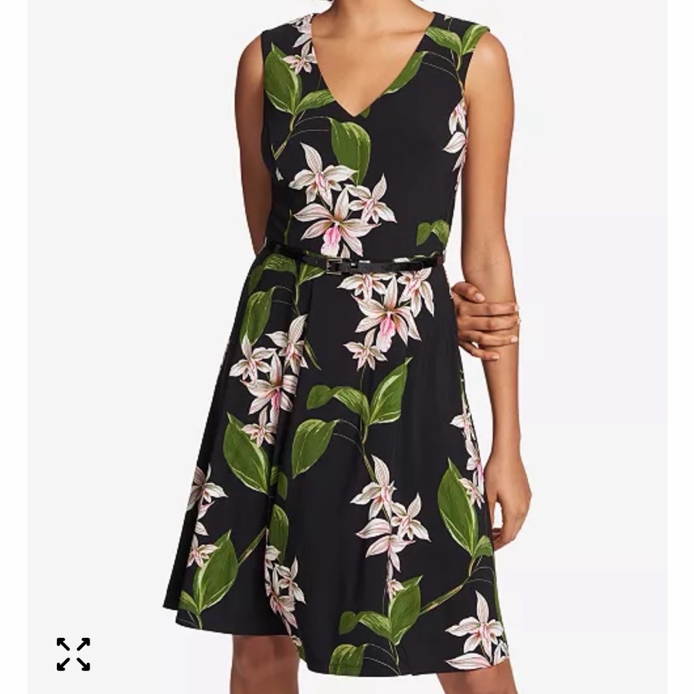 Dry Cleaned Tommy Hilfiger Floral Fit & Flare Dress